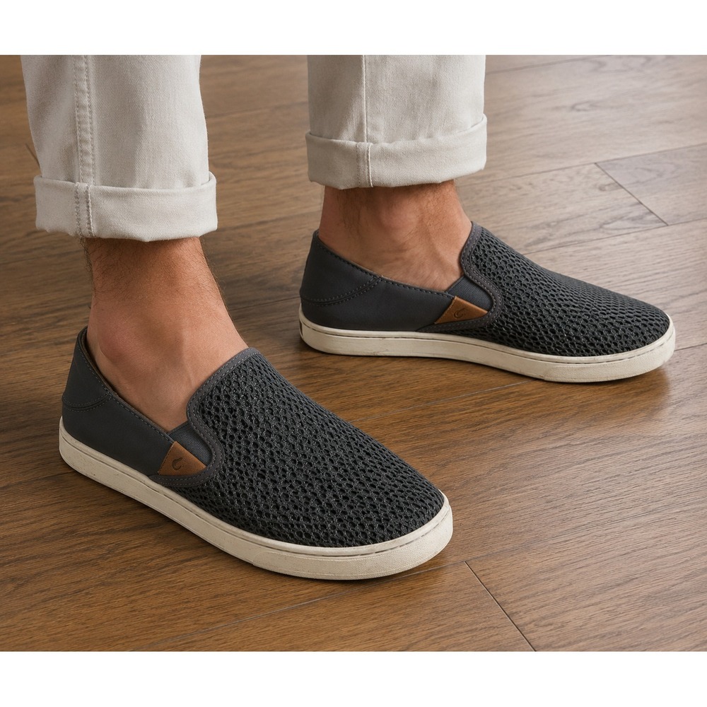 Olukai Pehuea Slip On Mesh Sneakers 20271-PVPV Drop in Heel Shoes Women's 9.5